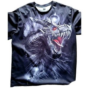 Unisex T-Shirt Viking Celtic Dragon 3D Printed Sport T-Shirt Dungeon Dragon XXL